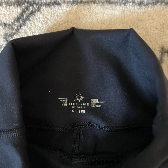 SOLD Black flare fold over yoga leggings!! - Picture 3 of 3